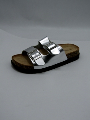 Klapki damskie na płaskim (36-41) SM312 SILVER