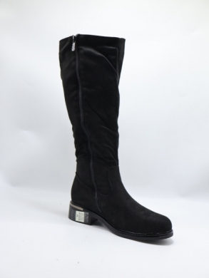 Kozaki damskie ocieplane na płaskim (36-41) H2420A BLACK