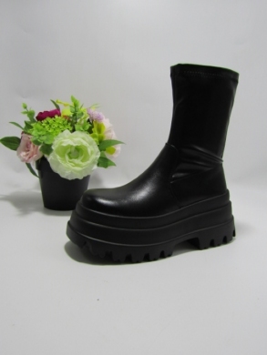 Botki damskie na koturnie (36-41) 52062 BLACK