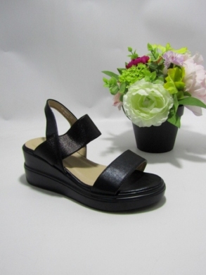 Sandały damskie na koturnie (36-41) 9061 BLACK