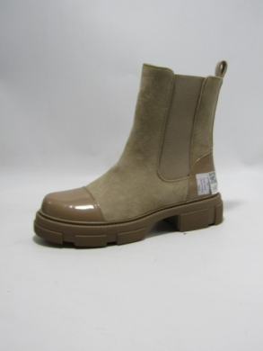 Botki damskie na płaskim (36-41) A798 TAUPE