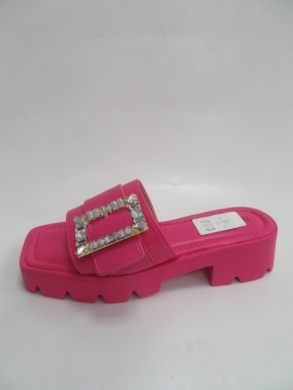 Klapki damskie na obcasie (36-41) SS135 FUCHSIA