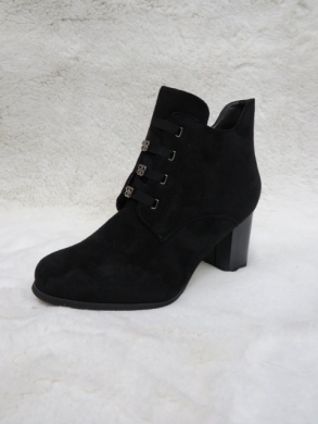 Botki damskie ocieplane na obcasie (36-41) JX372 BLACK
