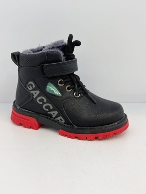 Botki chłopięce ocieplane (25-30) 8976 BLACK
