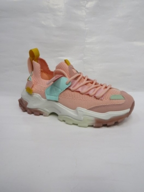 Buty sportowe damskie na płaskim (36-41) YB-201 PINK