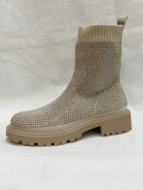 Botki damskie na płaskim (36-41) RXJ185 BEIGE