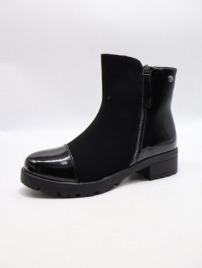 Botki damskie ocieplane na obcasie (36-41) SG869 BLACK