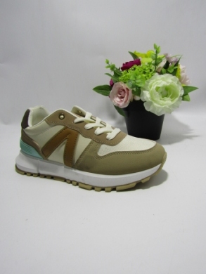 Buty sportowe damskie na płaskim (36-41) BO-126 KHAKI