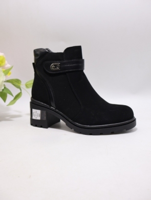 Botki damskie ocieplane na obcasie (36-41) S99-2 BLACK