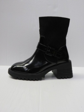 Botki damskie ocieplane na obcasie (36-41) M623 BLACK