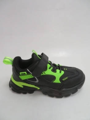 Buty sportowe Chłopięce (32-37) L237 BLACK/GREEN