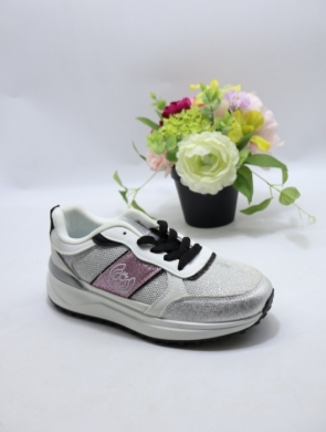 Buty sportowe damskie na płaskim (36-41) 0-1681 SILVER