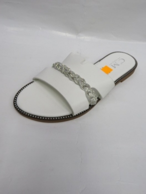 Klapki damskie na płaskim (36-41) 5116 WHITE