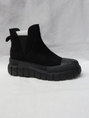 Botki damskie na płaskim (36-41) 8-3 BLACK