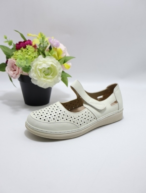 Półbuty damskie na płaskim (36-41) 26002-8 WHITE