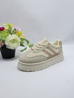 Buty sportowe damskie ocieplane (36-41) 6134-4 BEIGE