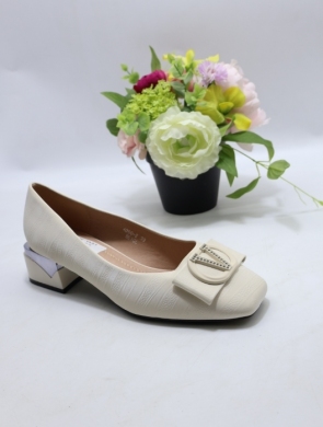 Czółenki damskie na obcasie (36-41) 6200 BEIGE