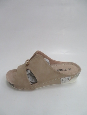 Klapki damskie na koturnie (36-41) J5314-5 BEIGE