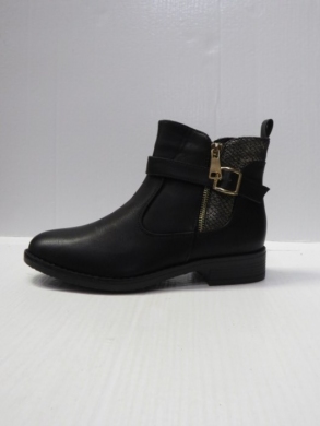 Botki damskie ocieplane na płaskim (36-41) JM3035 BLACK