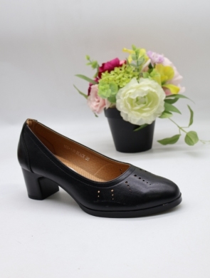 Czółenki damskie na obcasie (36-41) YCC-110 BLACK