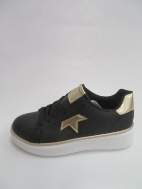 Buty sportowe damskie na płaskim (36-41) B126 BLACK