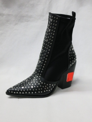 Kozaki damskie na obcasie (36-41) 1640 BLACK