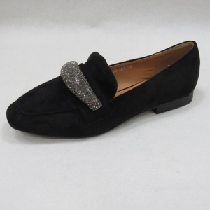 Mokasyny damskie na płaskim (36-41) 100-261 BLACK