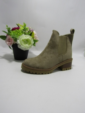 Botki damskie na obcasie (36-41) 6882 KHAKI