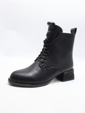 Botki damskie ocieplane na obcasie (36-41) XYZ-05 BLACK