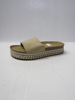 Klapki damskie na płaskim (36-41) 243 BEIGE