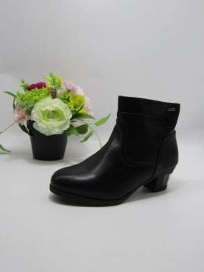 Botki damskie ocieplane na obcasie (37-42) E55-6 BLACK