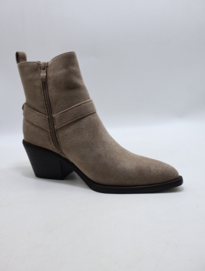 Botki damskie na obcasie (36-41) 68347 TAUPE