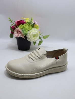 Półbuty damskie na płaskim (39-43) 25116-4 BEIGE