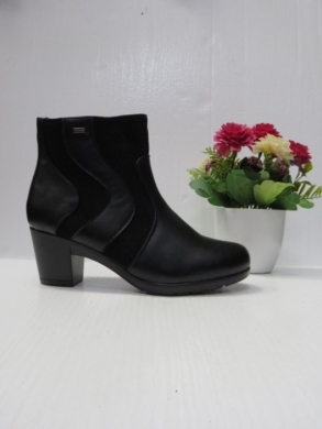 Botki damskie ocieplane na obcasie (36-41) 0-151 BLACK
