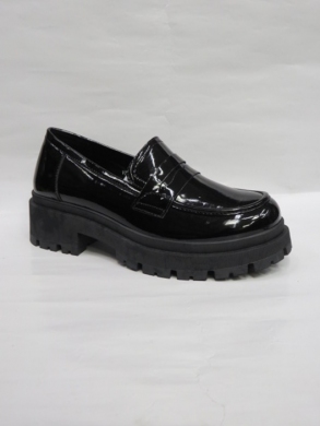 Mokasyny damskie na koturnie (36-41) VL204 BLACK