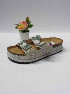 Klapki damskie na koturnie (36-41) X-19 WHITE