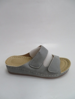 Klapki damskie na płaskim (37-42) 6767-3 LGREY