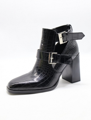 Botki damskie na obcasie (36-41) A654 BLACK
