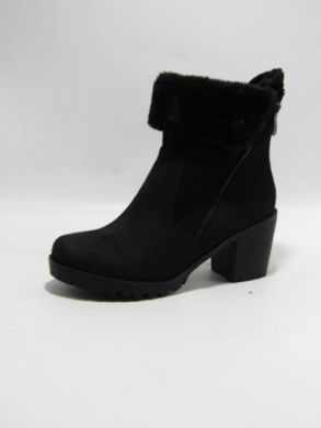 Botki damskie ocieplane na obcasie (36-41) A328 BLACK