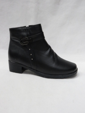 Botki damskie ocieplane na obcasie (37-42) A03 BLACK