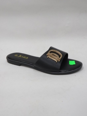 Klapki damskie na płaskim (36-41) W-98 BLACK