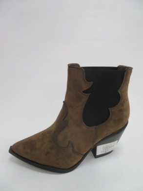Botki damskie jesienne na obcasie (36-41) 7675 GREEN