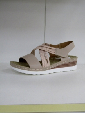 Sandały damskie na koturnie (36-41) N22-1059 BEIGE