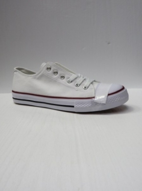 Trampki damskie na płaskim (39-43) 608-2 WHITE/RED