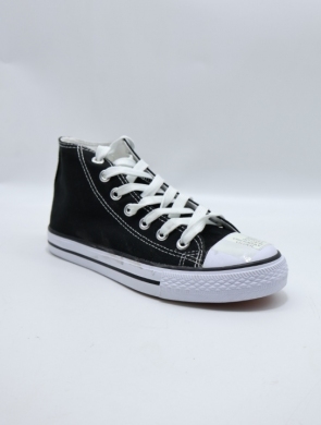 Trampki damskie na płaskim (36-41) XWQ816 BLACK