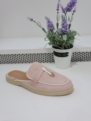 Klapki damskie na płaskim (36-41) G503 PINK