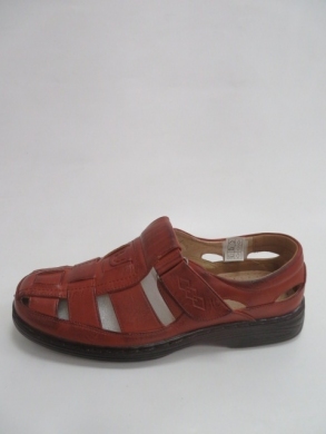 Półbuty męskie -skórzane (40-46) 3871-2 BROWN