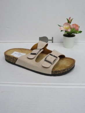 Klapki damskie na płaskim (36-41) W-87 BEIGE