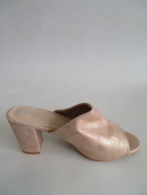 Klapki damskie na obcasie (36-41)  LE-350 PINK