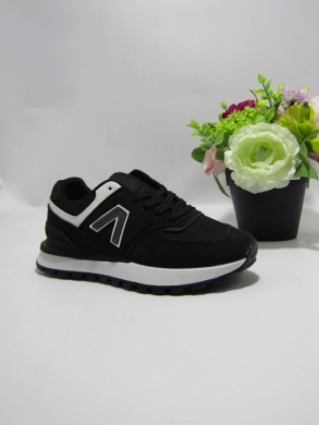 Buty sportowe damskie na płaskim (36-41) 1775 BLACK